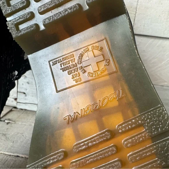 Dr. Martens Black Sequin Combat Boots - Picture 12 of 12